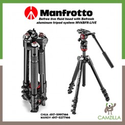 Manfrotto Befree live fluid head with Befree aluminum tripod system MVKBFR-LIVE